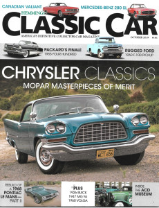 HEMMINGS CLASSIC CAR 2019 OCT - '60 F-100,'55 PACKARD 400,CHRYSLERS, '68 LEMANS